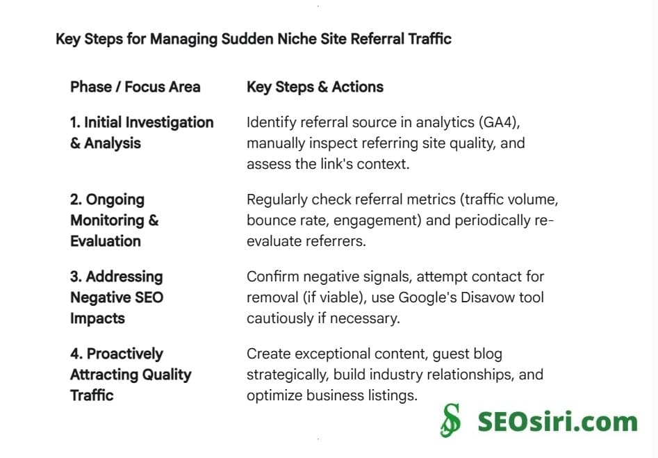 Increased, Sudden Niche Site Referral Traffic? Your Guide to Investigation & Action