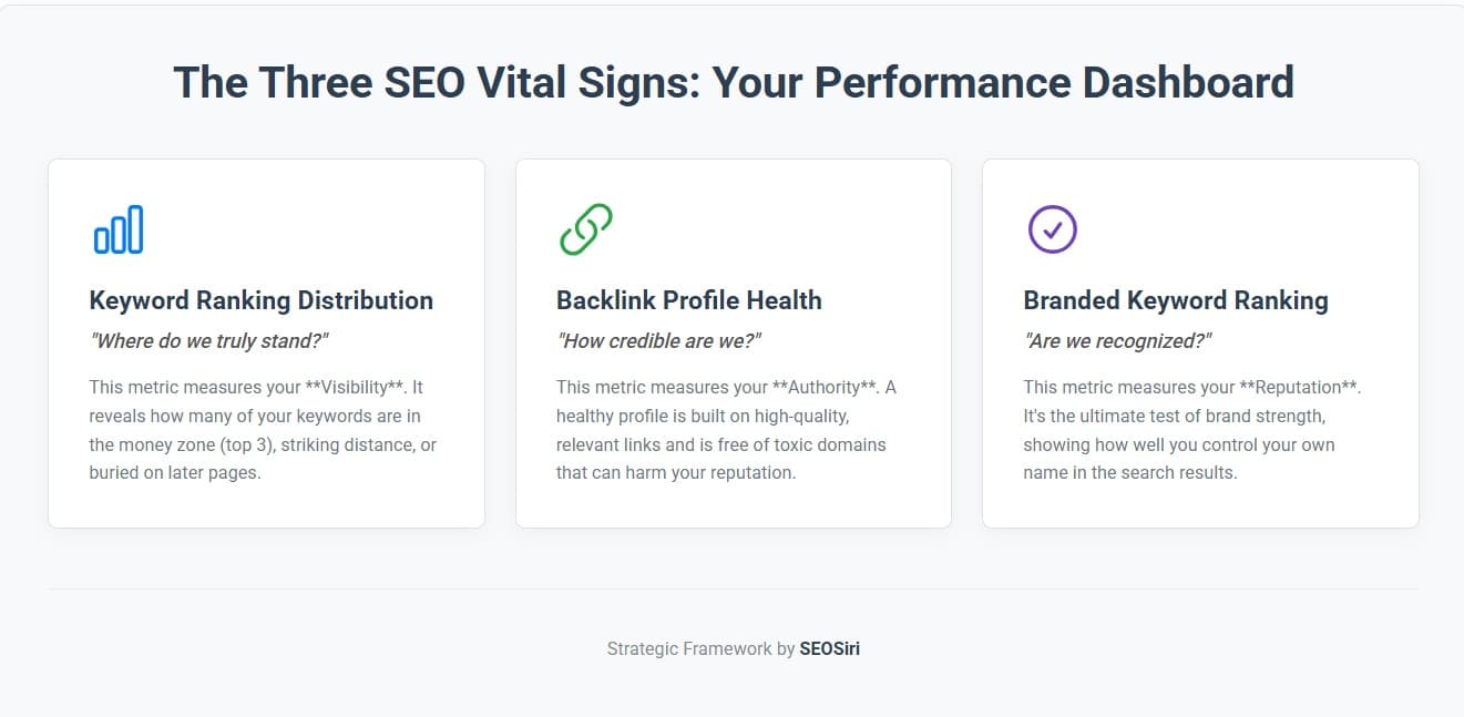 The SEO Vital Signs: A Guide to Auditing Your Website's True Performance