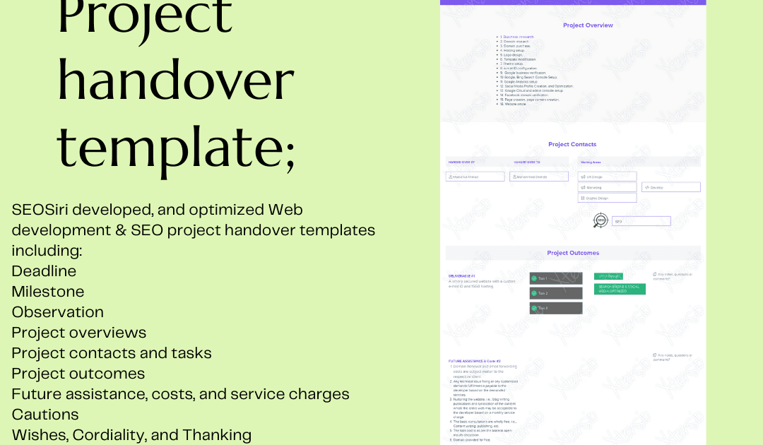 Streamline Your Website Handover Process with This Ready-to-Use Premium Template that teaches you how to write?