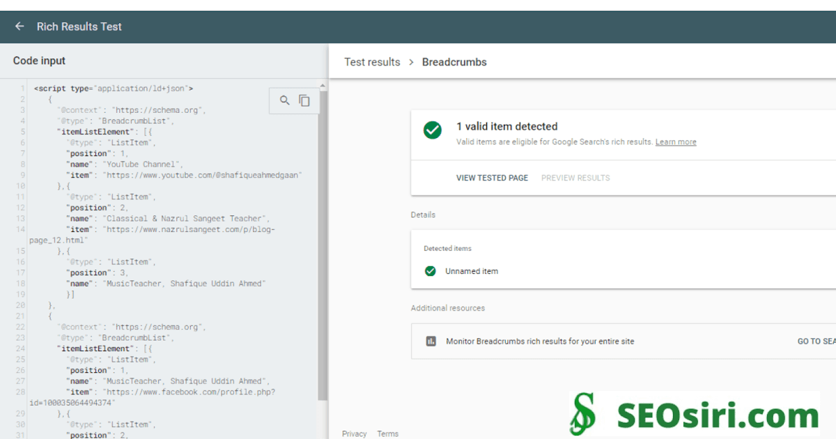 How to solve, Music Teacher or Musician Breadcrumb SEO?
