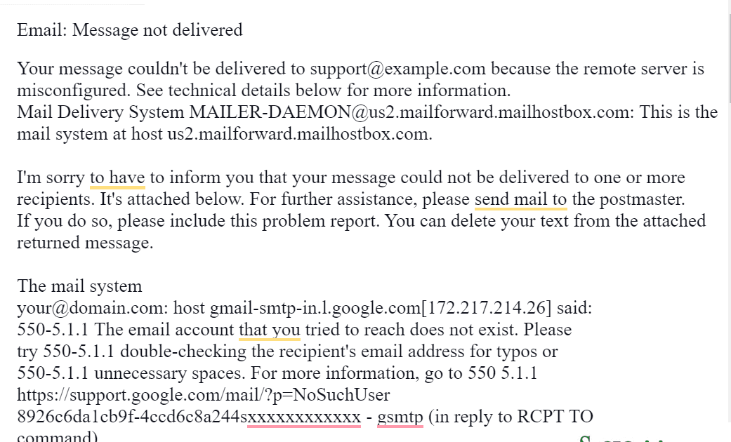 "Message Not Delivered" - What to Do When Your Email Bounces Back?